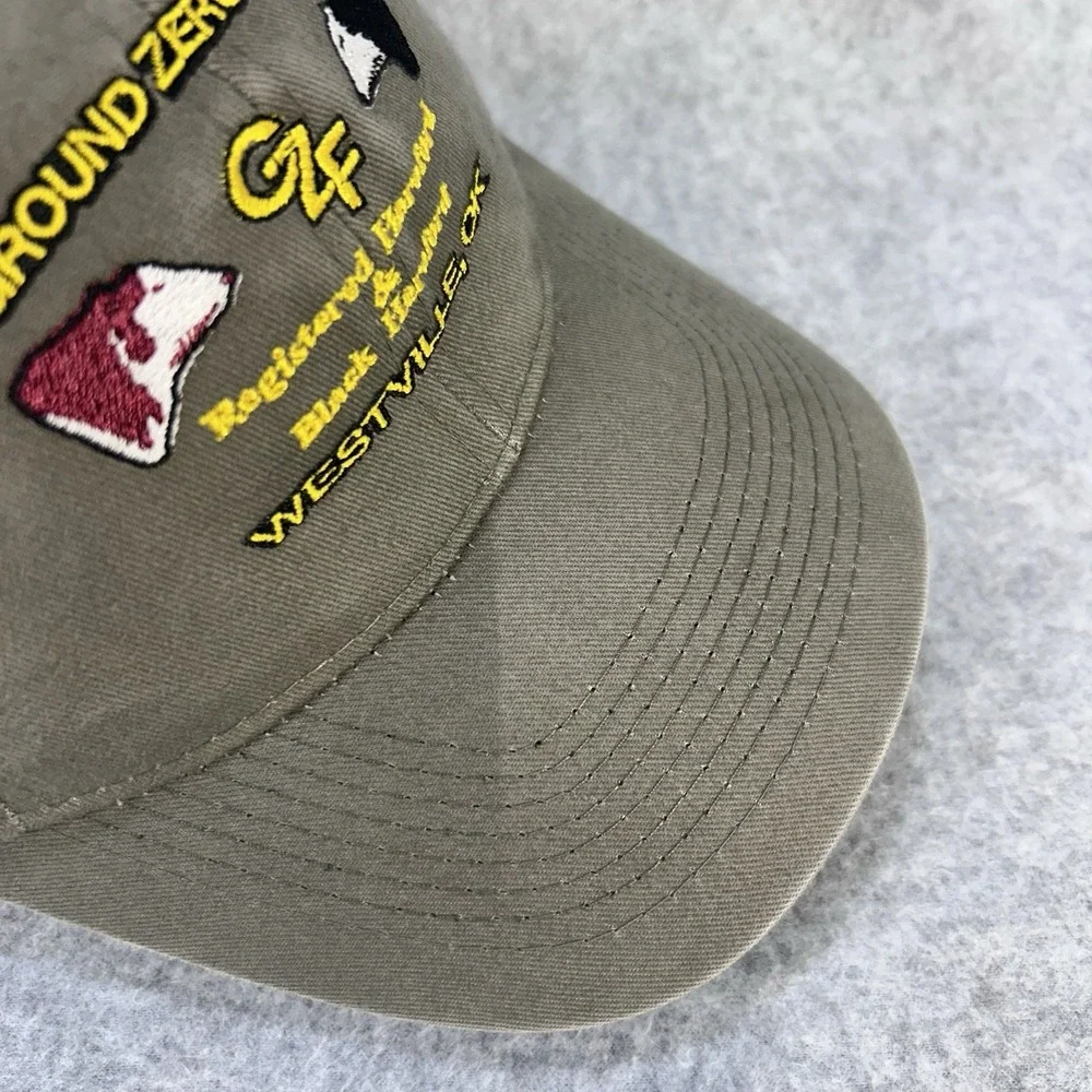 Ground Zero Farms Mens Olive Outdoor Cap Registered Hereford Farm Hat OSFM
